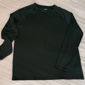 Quince Men's Forest Green Long Sleeve Tee